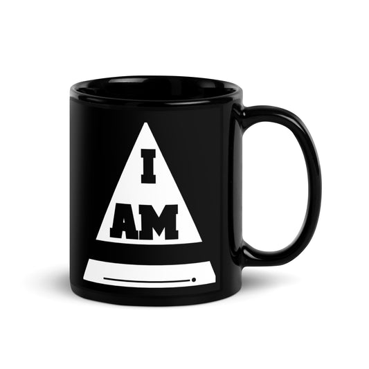 The "I AM" Black Glossy Mug